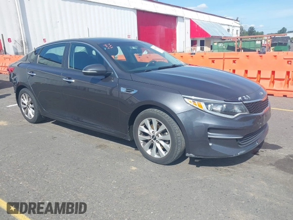 2017 Kia Optima LX with VIN 5XXGT4L38HG141170, listed as a IAAI auction lot 42338671 with 109,754 mi miles and . Bid and sale history available at DreamBid. Image 1.