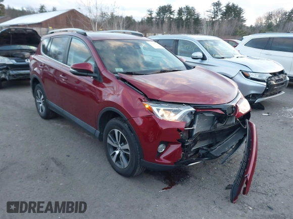 2018 Toyota RAV4 XLE with VIN 2T3WFREV3JW410080, listed as a IAAI auction lot 41329166 with 94,312 mi miles. Bid and sale history available at carsss.com. Image 1.