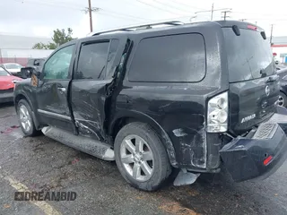 2011 Nissan Armada SV with VIN 5N1AA0ND5BN600138, listed as a IAAI auction lot 41535623 with 218,533 mi miles and . Bid and sale history available at DreamBid. Image 3.