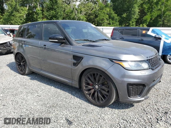 2016 Land Rover Range Rover Sport SVR с VIN SALWZ2EF3GA598168, выставлен на аукционе Copart как лот 57830945 с пробегом 122 995 миль миль и Чистый • Clean title. История ставок и продаж доступна на DreamBid. Изображение 4.