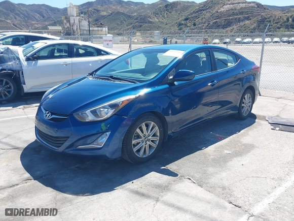 2015 Hyundai Elantra Limited with VIN KMHDH4AE8FU304086, listed as a IAAI auction lot 41830380 with 72,860 mi miles. Bid and sale history available at carsss.com. Image 2.