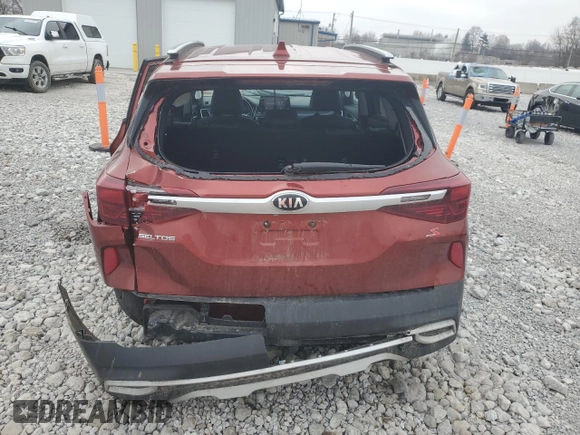 2021 Kia Seltos S with VIN KNDEU2AA4M7212605, listed as a Copart auction lot 44979405 with 62,093 mi miles and Salvage Title. Bid and sale history available at DreamBid. Image 6.