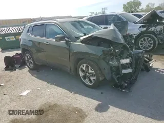 2020 Jeep Compass Limited with VIN 3C4NJDCB0LT155968, listed as a Copart auction lot 55809245 with Not provided miles and Salvage title. Bid and sale history available at DreamBid. Image 15.