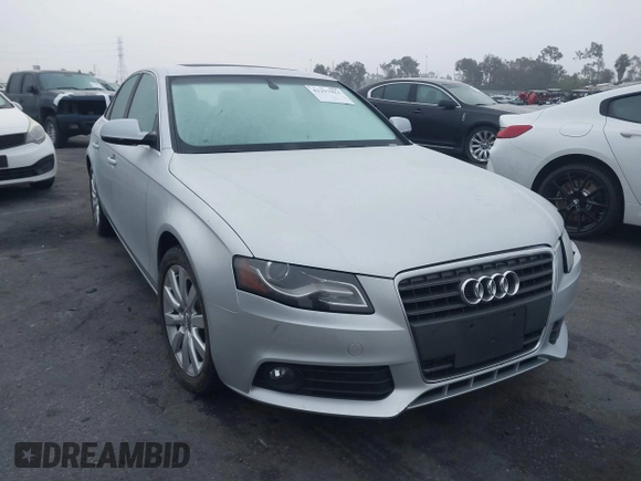 2012 Audi A4 2.0T Premium with VIN WAUAFAFL2CN020314, listed as a IAAI auction lot 41217923 with 36,954 mi miles. Bid and sale history available at carsss.com. Image 1.