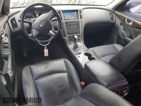 2015 Infiniti Q50 Premium with VIN JN1BV7AR0FM410138, listed as a Copart auction lot 50978665 with 143,433 mi miles and Non Repairable. Bid and sale history available at carsss.com. Image 8.