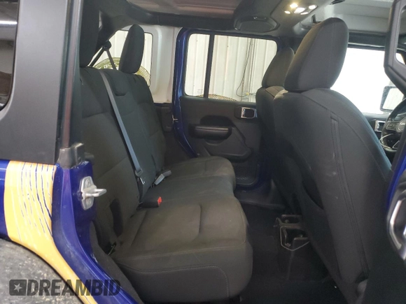 2019 Jeep Wrangler Unlimited Sport S with VIN 1C4HJXDG3KW504073, listed as a Copart auction lot 59037655 with 80,523 mi miles and Salvage title. Bid and sale history available at DreamBid. Image 10.