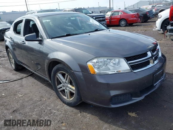 2014 Dodge Avenger SE with VIN 1C3CDZAG7EN218419, listed as a IAAI auction lot 41833778 with 133,192 mi miles. Bid and sale history available at carsss.com. Image 1.