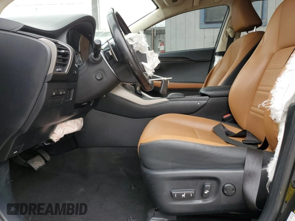 2021 Lexus NX 300 with VIN JTJDARBZ6M2184303, listed as a Copart auction lot 59742115 with 57,129 mi miles and Salvage title. Bid and sale history available at DreamBid. Image 7.