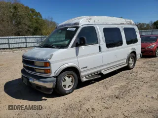 2002 Chevrolet Express with VIN 1GBFG15R221214329, listed as a Copart auction lot 49664955 with 108,408 mi miles and Clean Title. Bid and sale history available at carsss.com. Image 1.