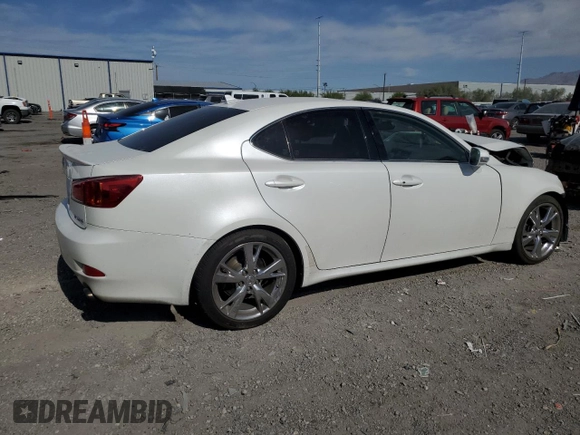 2010 Lexus IS 250 with VIN JTHBF5C27A2096487, listed as a Copart auction lot 58865595 with 178,751 mi miles and Salvage title. Bid and sale history available at DreamBid. Image 3.