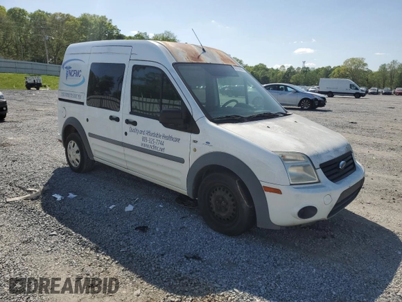 2010 Ford Transit Connect XLT with VIN NM0KS9BN3AT017436, listed as a Copart auction lot 50759565 with 164,798 mi miles and Salvage title. Bid and sale history available at DreamBid. Image 4.