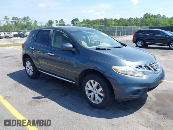 2013 Nissan Murano LE with VIN JN8AZ1MU8DW208695, listed as a IAAI auction lot 42184072 with 180,733 mi miles and . Bid and sale history available at carsss.com. Image 1.