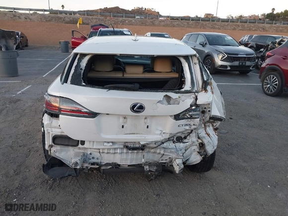 2014 Lexus CT 200h Hybrid with VIN JTHKD5BH9E2205419, listed as a IAAI auction lot 41312878 with 115165 miles. Bid and sale history available at carsss.com. Image 17.