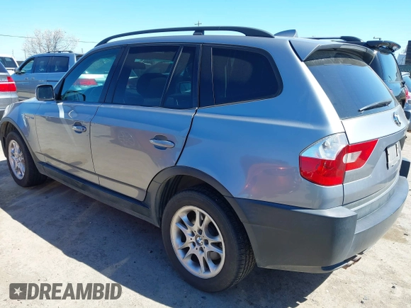 2005 BMW X3 2.5i with VIN WBXPA73415WC50781, listed as a IAAI auction lot 41871451 with 116,251 mi miles. Bid and sale history available at carsss.com. Image 3.