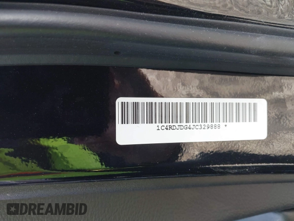 2018 Dodge Durango GT z VIN 1C4RDJDG4JC329888, wystawiony jako IAAI lot #41400419 z przebiegiem Nie podano mil oraz . Historia ofert i sprzedaży dostępna na DreamBid. Obrazek 9.