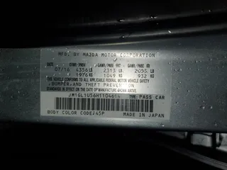 2017 Mazda 6 Sport z VIN JM1GL1U56H1104614, wystawiony jako Copart lot #52393145 z przebiegiem Nie podano mil oraz Szkody całkowita. Historia ofert i sprzedaży dostępna na DreamBid. Obrazek 12.