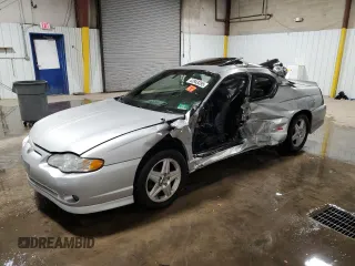 2004 Chevrolet Monte Carlo SS Supercharged with VIN 2G1WZ121849209549, listed as a Copart auction lot 43943355 with 0 mi miles and Salvage Title. Bid and sale history available at carsss.com. Image 1.