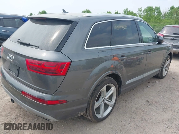 2019 Audi Q7 Prestige with VIN WA1VAAF78KD025828, listed as a IAAI auction lot 42409369 with 92,834 mi miles and . Bid and sale history available at DreamBid. Image 4.