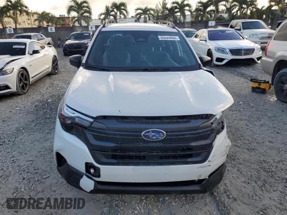 2025 Subaru Forester with VIN JF2SLDAC7SH409814, listed as a Copart auction lot 85524404 with 1,308 mi miles and Salvage title. Bid and sale history available at DreamBid. Image 5.