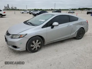 2013 Honda Civic Cpe LX with VIN 2HGFG3B51DH530352, listed as a Copart auction lot 52578775 with 155,627 mi miles and Salvage Title. Bid and sale history available at carsss.com. Image 1.