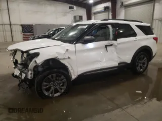 2021 Ford Explorer XLT with VIN 1FMSK8DH3MGB14598, listed as a Copart auction lot 51998255 with 53,251 mi miles and Salvage Title. Bid and sale history available at carsss.com. Image 1.