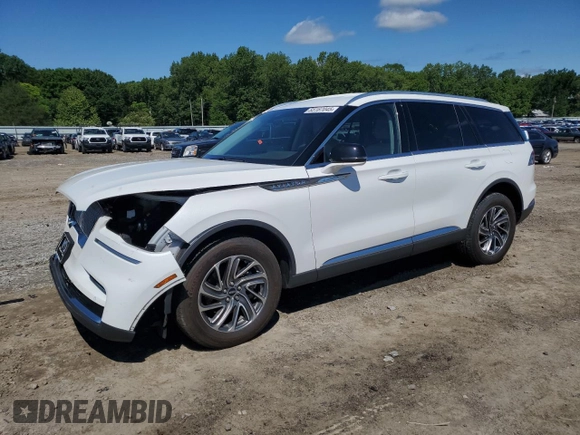 2023 Lincoln Aviator Standard z VIN 5LM5J6XC0PGL00380, wystawiony jako Copart lot #55167045 z przebiegiem 68 083 mil mil oraz Szkoda całkowita • Salvage title. Historia ofert i sprzedaży dostępna na DreamBid. Obrazek 1.