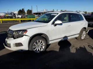 2012 Volkswagen Touareg Exec with VIN WVGEF9BP7CD009869, listed as a Copart auction lot 88099145 with Not Provided miles and Salvage Title. Bid and sale history available at DreamBid. Image 1.