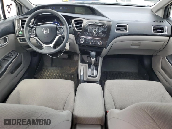 2013 Honda Civic LX with VIN 2HGFB2F58DH509100, listed as a Copart auction lot 60142585 with 154,973 mi miles and Salvage title. Bid and sale history available at DreamBid. Image 8.
