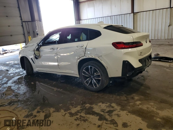 2023 BMW X4 M40i with VIN 5UX43DT08P9S08322, listed as a Copart auction lot 74037174 with 0 mi miles and Salvage Title. Bid and sale history available at carsss.com. Image 2.