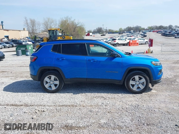 2022 Jeep Compass Latitude with VIN 3C4NJDBB5NT178361, listed as a IAAI auction lot 41874823 with 37,241 mi miles and . Bid and sale history available at DreamBid. Image 13.