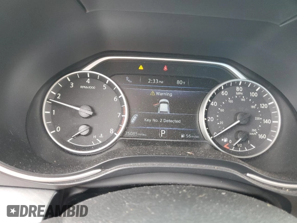 2016 Nissan Maxima S with VIN 1N4AA6AP7GC393929, listed as a Copart auction lot 64045643 with 75,085 mi miles and Salvage Title. Bid and sale history available at DreamBid. Image 9.