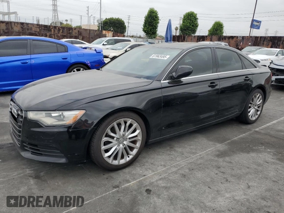 2012 Audi A6 Premium Plus with VIN WAUDFAFC9CN174953, listed as a Copart auction lot 61963495 with 166,544 mi miles and Clean title. Bid and sale history available at DreamBid. Image 1.