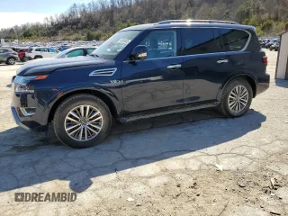 2022 Nissan Armada SL with VIN JN8AY2BD4N9676791, listed as a Copart auction lot 48520835 with 44,075 mi miles and Salvage Title. Bid and sale history available at carsss.com. Image 1.
