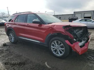 2021 Ford Explorer XLT with VIN 1FMSK8DH9MGC51416, listed as a Copart auction lot 46912555 with 34,271 mi miles and Salvage Title. Bid and sale history available at DreamBid. Image 4.