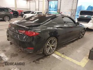 2018 Infiniti Q60 Luxe with VIN JN1EV7EL1JM393037, listed as a IAAI auction lot 41308526 with 54,065 mi miles and . Bid and sale history available at DreamBid. Image 4.