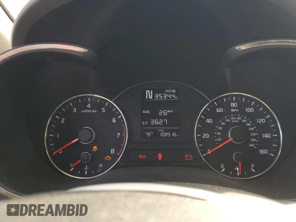 2017 Kia Forte LX with VIN 3KPFK4A74HE039216, listed as a Copart auction lot 48808035 with 108,918 mi miles and Salvage Title. Bid and sale history available at carsss.com. Image 9.