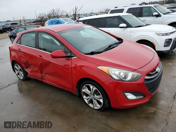 2013 Hyundai Elantra GT with VIN KMHD35LEXDU090619, listed as a Copart auction lot 39547274 with 104,254 mi miles and Non Repairable. Bid and sale history available at carsss.com. Image 4.
