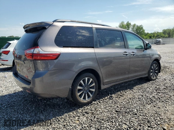 2019 Toyota Sienna XLE with VIN 5TDDZ3DC5KS222885, listed as a Copart auction lot 56983835 with 83,009 mi miles and Salvage title. Bid and sale history available at DreamBid. Image 3.