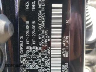 2019 Lexus NX 300h with VIN JTJBJRBZ3K2104833, listed as a Copart auction lot 60266395 with 109,030 mi miles and Salvage title. Bid and sale history available at DreamBid. Image 13.