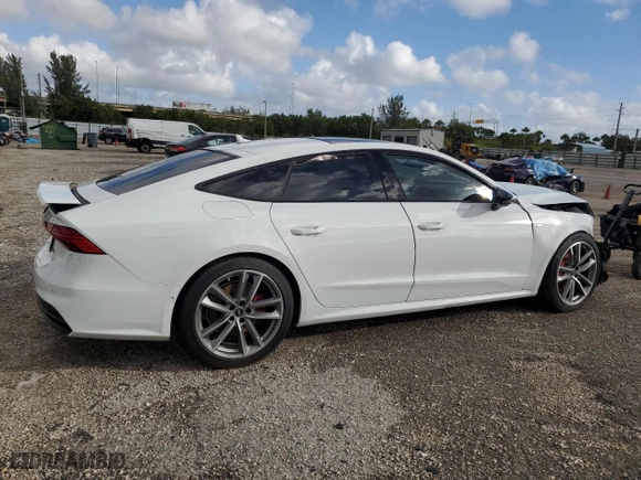 2022 Audi A7 Prestige with VIN WAUV2BF29NN050438, listed as a Copart auction lot 78692104 with 31,402 mi miles and Salvage Title. Bid and sale history available at carsss.com. Image 3.