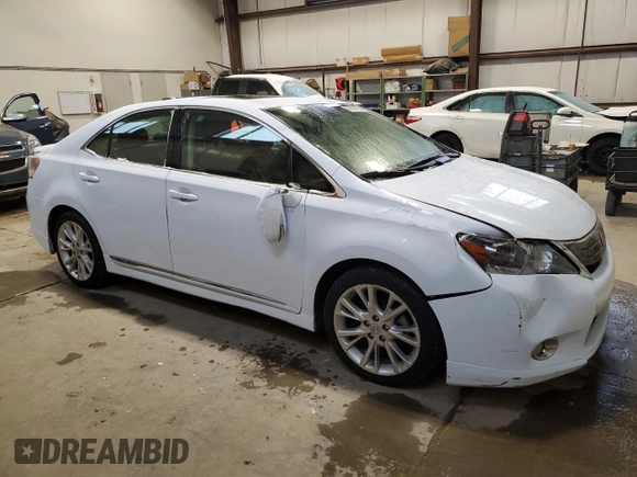 2010 Lexus HS 250h with VIN JTHBB1BA8A2033668, listed as a Copart auction lot 80913494 with 188,460 mi miles and Salvage Title. Bid and sale history available at DreamBid. Image 4.