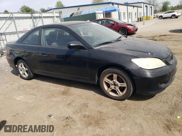 2005 Honda Civic Cpe LX with VIN 1HGEM22555L075234, listed as a Copart auction lot 53936455 with 143,062 mi miles and Clean Title. Bid and sale history available at carsss.com. Image 4.