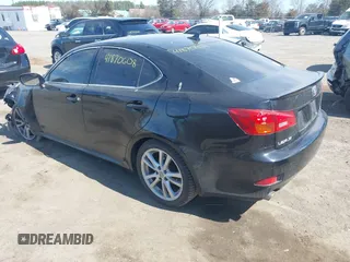 2007 Lexus IS 250 with VIN JTHBK262475047499, listed as a IAAI auction lot 41870608 with 66,114 mi miles. Bid and sale history available at carsss.com. Image 3.