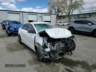 2021 Kia Forte GT-Line with VIN 3KPF34AD8ME423514, listed as a Copart auction lot 48262025 with 63,049 mi miles and Salvage Title. Bid and sale history available at carsss.com. Image 10.