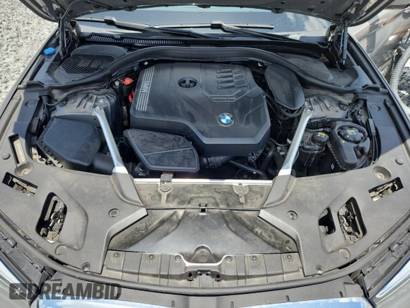 2021 BMW 5 Series 530i xDrive with VIN WBA13BJ00MWX12997, listed as a Copart auction lot 60900435 with 55,064 mi miles and Salvage title. Bid and sale history available at DreamBid. Image 11.