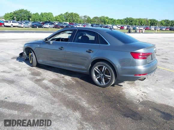 2017 Audi A4 Premium Plus with VIN WAUENAF4XHN038242, listed as a IAAI auction lot 42630736 with 128,823 mi miles and . Bid and sale history available at DreamBid. Image 3.