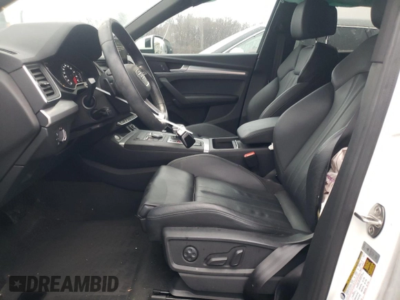 2020 Audi Q5 Premium with VIN WA1ANAFY5L2091293, listed as a Copart auction lot 44263385 with 45,383 mi miles and Salvage Title. Bid and sale history available at carsss.com. Image 7.