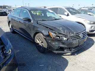2016 Volkswagen Passat S with VIN 1VWAT7A3XGC057096, listed as a IAAI auction lot 42164403 with 157,851 mi miles and . Bid and sale history available at DreamBid. Image 1.