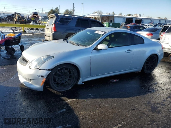 2006 Infiniti G35 Coupe with VIN JNKCV54E16M714947, listed as a Copart auction lot 42036175 with 149,538 mi miles and Salvage Title. Bid and sale history available at carsss.com. Image 1.