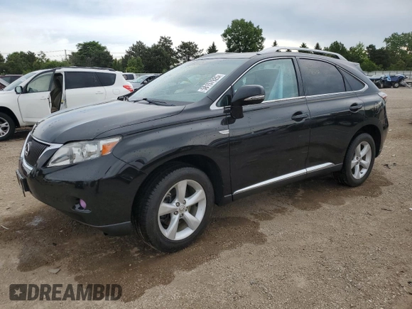 2012 Lexus RX 350 with VIN 2T2ZK1BA7CC083803, listed as a Copart auction lot 58157925 with 110,048 mi miles and Salvage title. Bid and sale history available at DreamBid. Image 1.